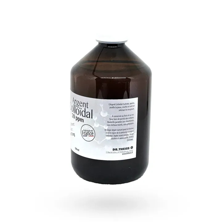 Argent Colloïdal 20 ppm Dr Theiss 500 ml - Lotion à usage externe | Pharmacie en ligne