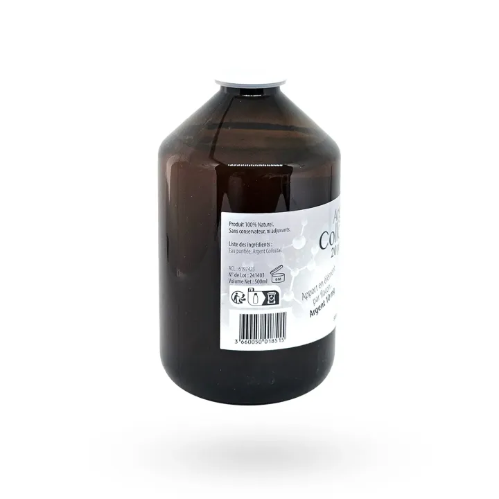 Argent Colloïdal 20 ppm Dr Theiss 500 ml - Lotion à usage externe | Pharmacie en ligne