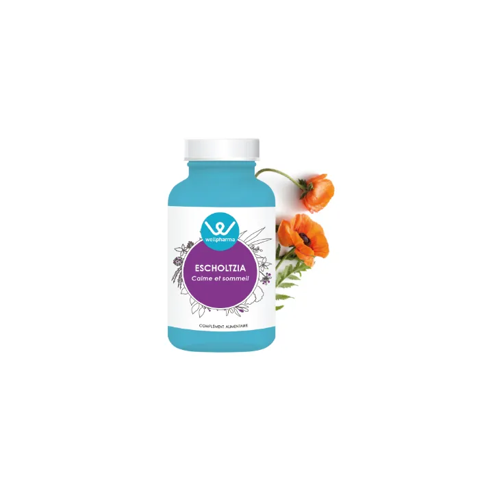 Escholtzia Wellpharma 60 comprimés – Relaxation et sommeil naturel | Pharmacie en ligne