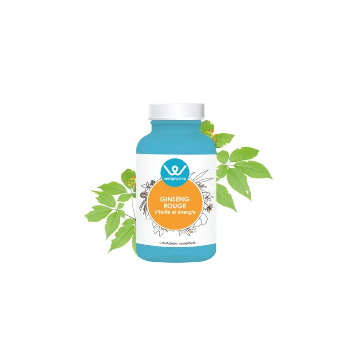 Ginseng Rouge Wellpharma 60 gélules – Défenses naturelles | Pharmacie en ligne
