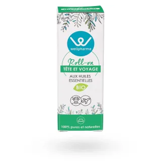 Roll-on tête & voyage huiles essentielles BIO Wellpharma 5 ml