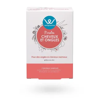Rosalea Cheveux et ongles Wellpharma Zinc 60 capsules