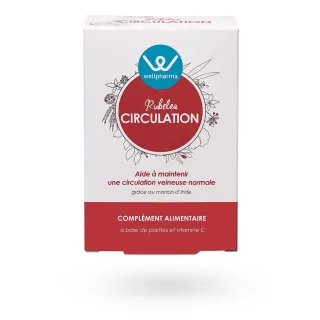 Rubelea Circulation Wellpharma troubles veineux 60 gélules
