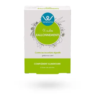Viridea Ballonnements Wellpharma 60 gélules