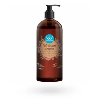 Gel douche surgras 3 en 1 Wellpharma | Ambre 1 litre