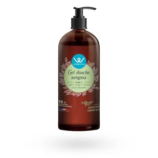 Gel douche surgras 3 en 1 Wellpharma | Douceur Orientale 1 litre