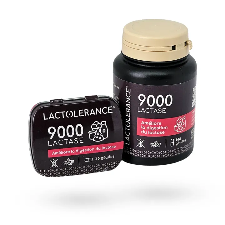 Lactolerance 9000 Lactase 36 gélules - Digestion du lactose | Pharmacie en ligne