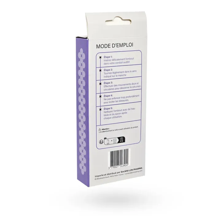Extracteur de cérumen L2N Pharma 16 embouts - Hygiène auriculaire | Pharmacie en ligne