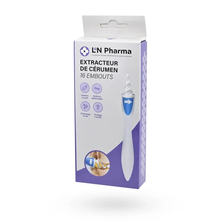 Extracteur de cérumen L2N Pharma 16 embouts - Hygiène auriculaire | Pharmacie en ligne
