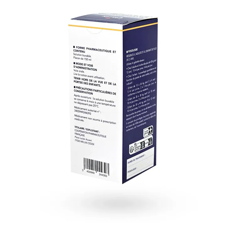 Oxomémazine Clarix 0,33 mg/ml 150 ml - Sirop toux sèche | Pharmacie en ligne