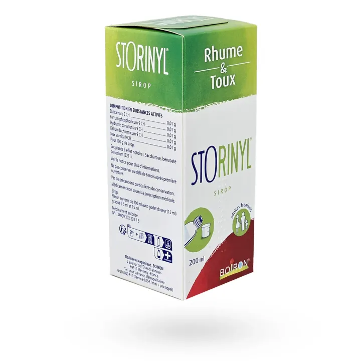 Storinyl sirop Rhume & Toux Boiron 200 ml | Pharmacie en ligne