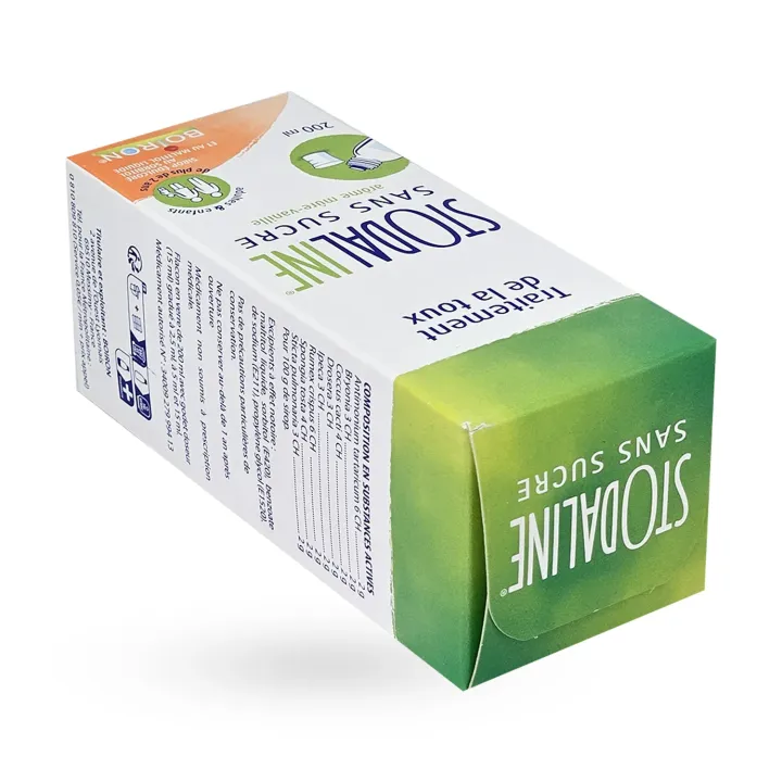 Stodaline sans sucre sirop contre la toux Boiron 200 ml | Pharmacie en ligne