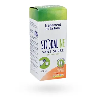 Stodaline sans sucre Boiron sirop 200 ml