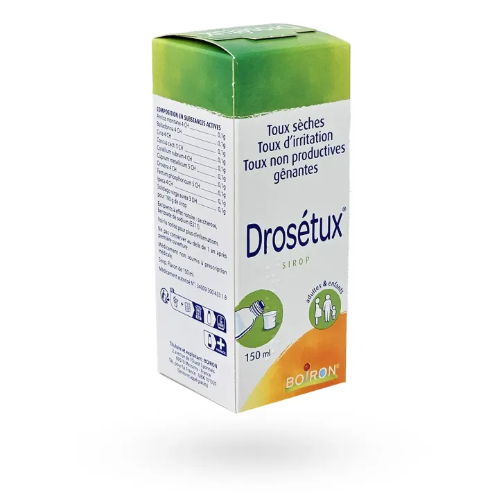 Drosétux Boiron sirop toux sèche et d'irritation 150 ml | Pharmacie en ligne
