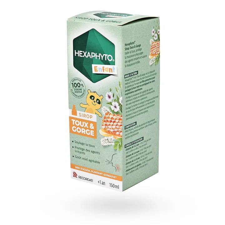 Hexaphyto enfant sirop toux sèche/grasse 150 ml | Pharmacie en ligne