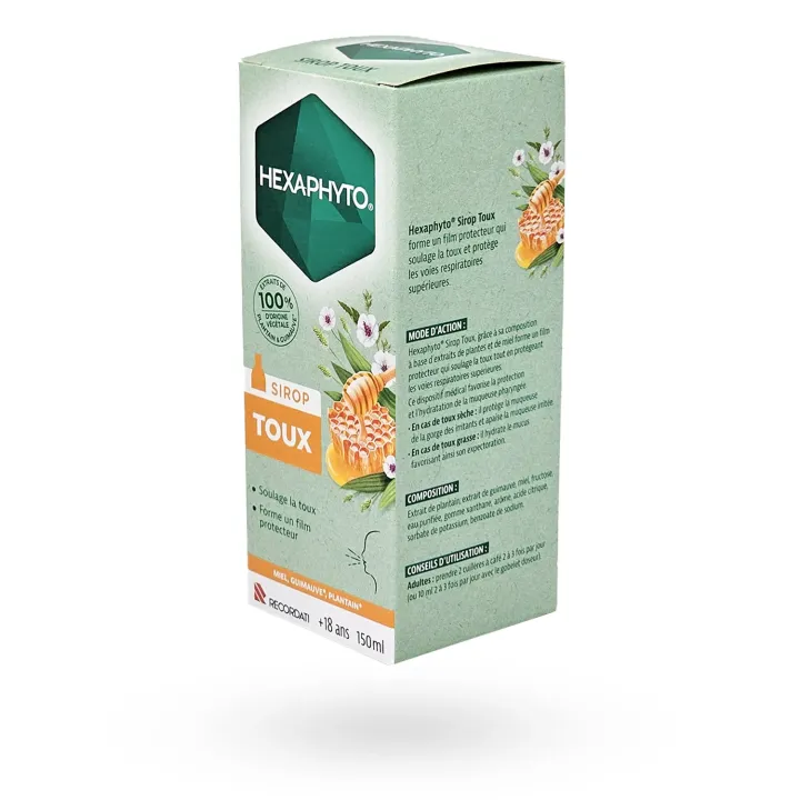 Hexaphyto sirop toux grasse ou sèche flacon 150 ml | Pharmacie en ligne