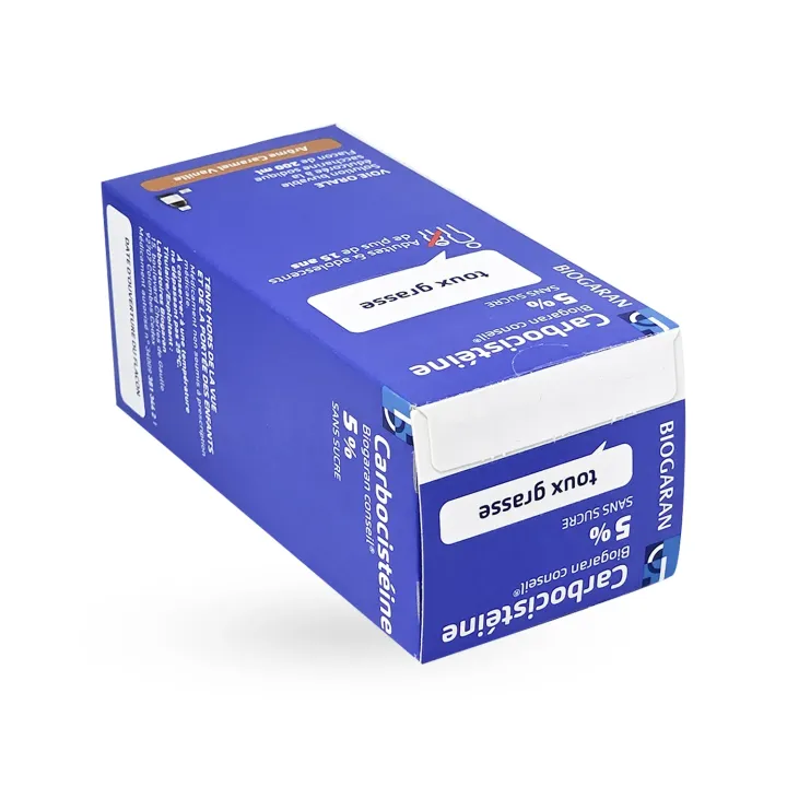 Carbocistéine Biogaran Conseil 5 % Adultes sans sucre 200 ml | Pharmacie en ligne