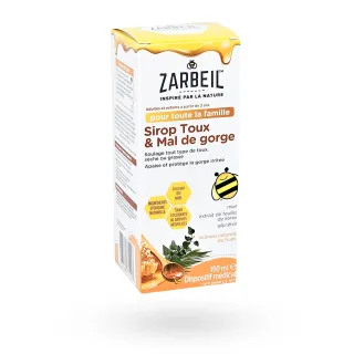 Zarbeil sirop toux & mal de gorge 150 ml