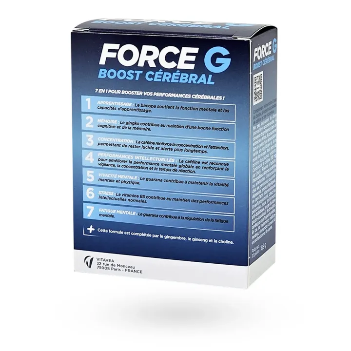 Vitavea Force G Boost Cérébral - Mémoire, concentration et énergie mentale | Pharmacie en ligne