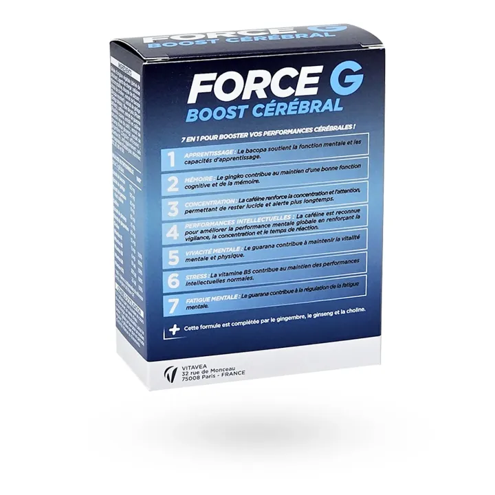 Vitavea Force G Boost Cérébral - Mémoire, concentration et énergie mentale | Pharmacie en ligne