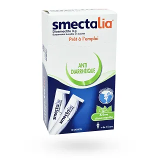 Smectalia 3 g prêt à l'emploi 12 sticks citron menthe