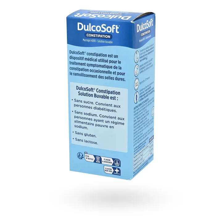 Dulcosoft constipation Macrogol 4000 laxatif sans goût 100 ml | Pharmacie en ligne