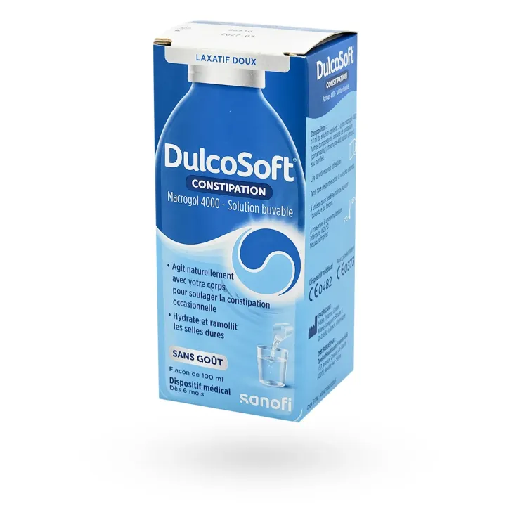 Dulcosoft constipation Macrogol 4000 laxatif sans goût 100 ml | Pharmacie en ligne