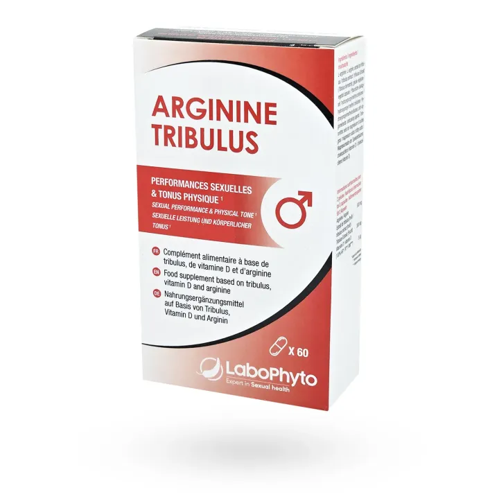 Arginine Tribulus Labophyto 60 gélules - Vitalité masculine et performances | Pharmacie en ligne