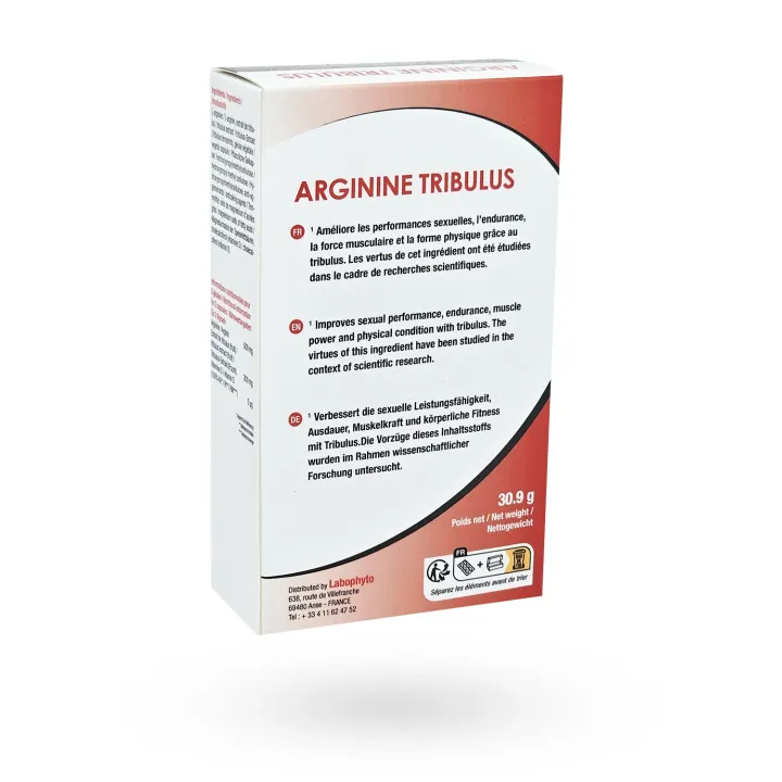 Arginine Tribulus Labophyto 60 gélules - Vitalité masculine et performances | Pharmacie en ligne