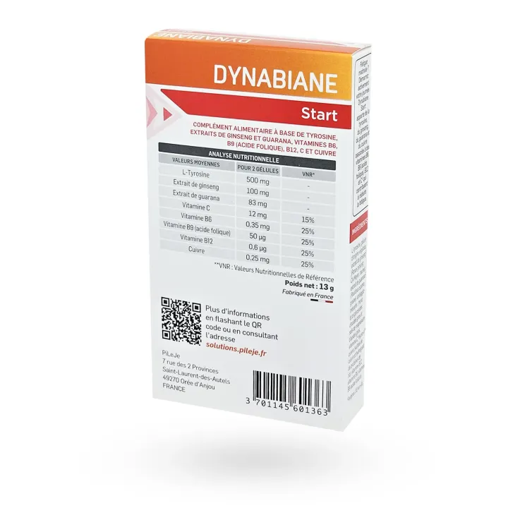 Dynabiane Start PiLeJe 30 gélules - Fatigue matinale et vitalité | Pharmacie en ligne