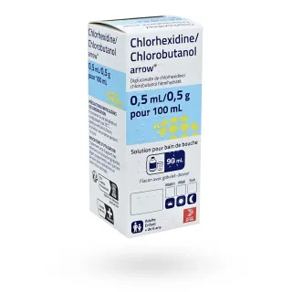 Chlorhexidine/Chlorobutanol 0,5 ml/0,5 g Arrow 90 ml