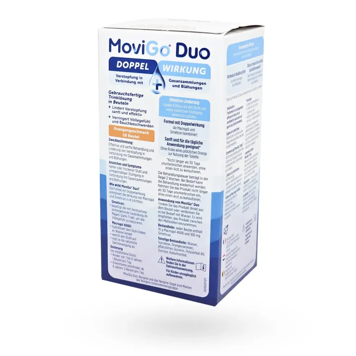 MoviGo Duo Double Action sachets laxatifs - Constipation et ballonnements | Pharmacie en ligne