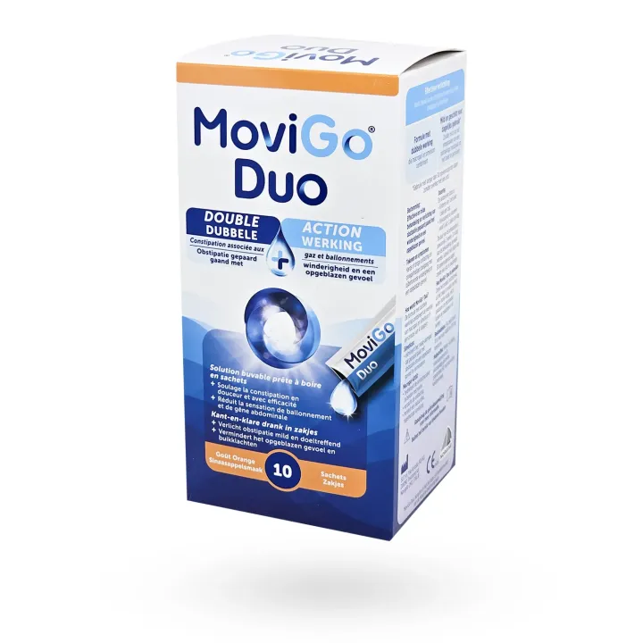 MoviGo Duo Double Action sachets laxatifs - Constipation et ballonnements | Pharmacie en ligne