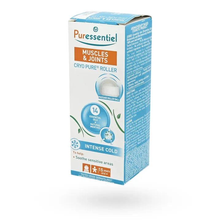 Roller Cryo Pure® Articulations & Muscles Puressentiel, effet froid | Pharmacie en ligne