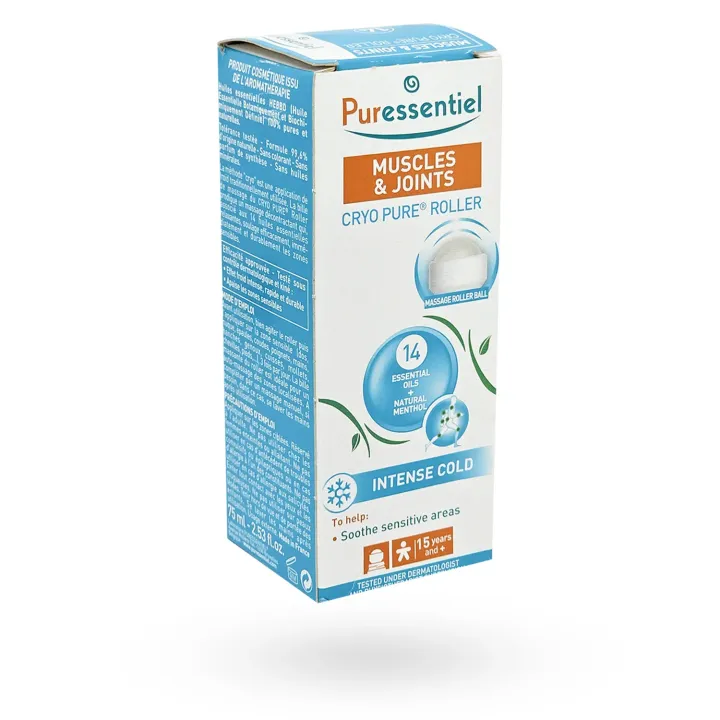 Roller Cryo Pure® Articulations & Muscles Puressentiel, effet froid | Pharmacie en ligne