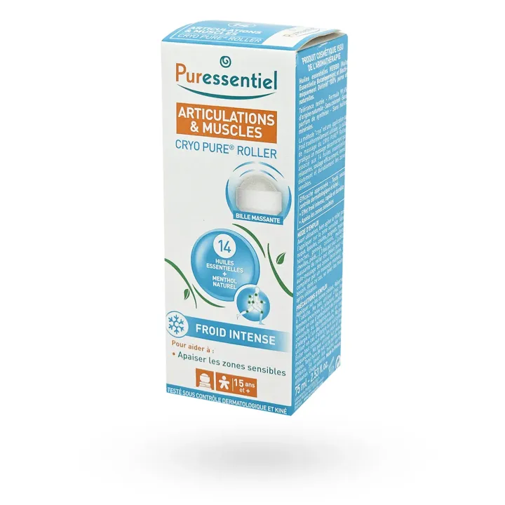 Roller Cryo Pure® Articulations & Muscles Puressentiel, effet froid | Pharmacie en ligne