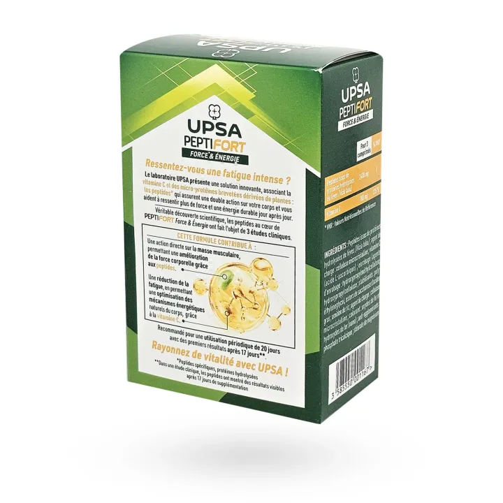 PEPTIFORT Force & Énergie UPSA 60 comprimés, fatigue intense | Pharmacie en ligne