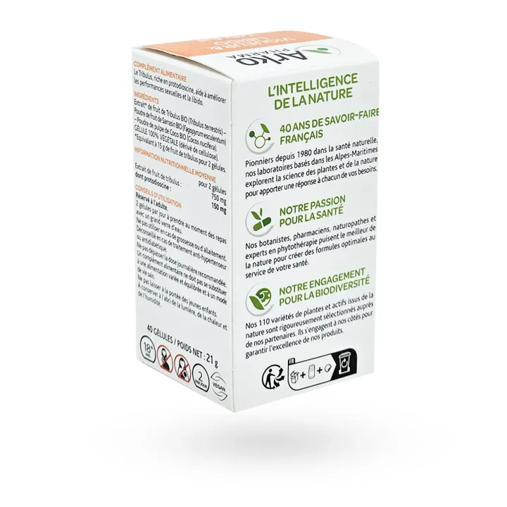 Arkogélules BIO Tribulus Arkopharma 40 gélules, libido et vigueur | Pharmacie en ligne