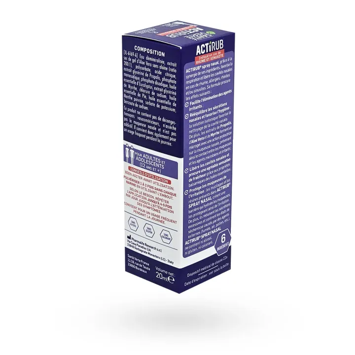 Actirub Rhume Rhinite Santé Verte spray nasal 20 ml | Pharmacie en ligne