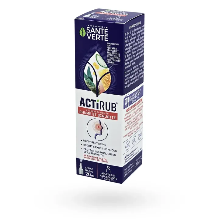 Actirub Rhume Rhinite Santé Verte spray nasal 20 ml | Pharmacie en ligne