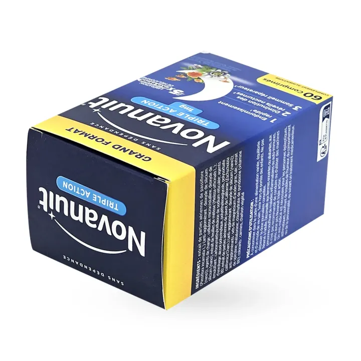 Novanuit Triple action sans dépendance 60 comprimés | Pharmacie en ligne