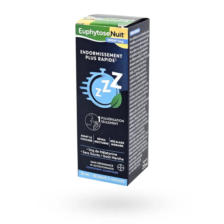 EuphytoseNuit Spray 1 mg - Endormissement rapide | Pharmacie en ligne