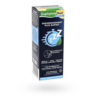 Euphytose Nuit spray 1 mg mélatonine endormissement rapide