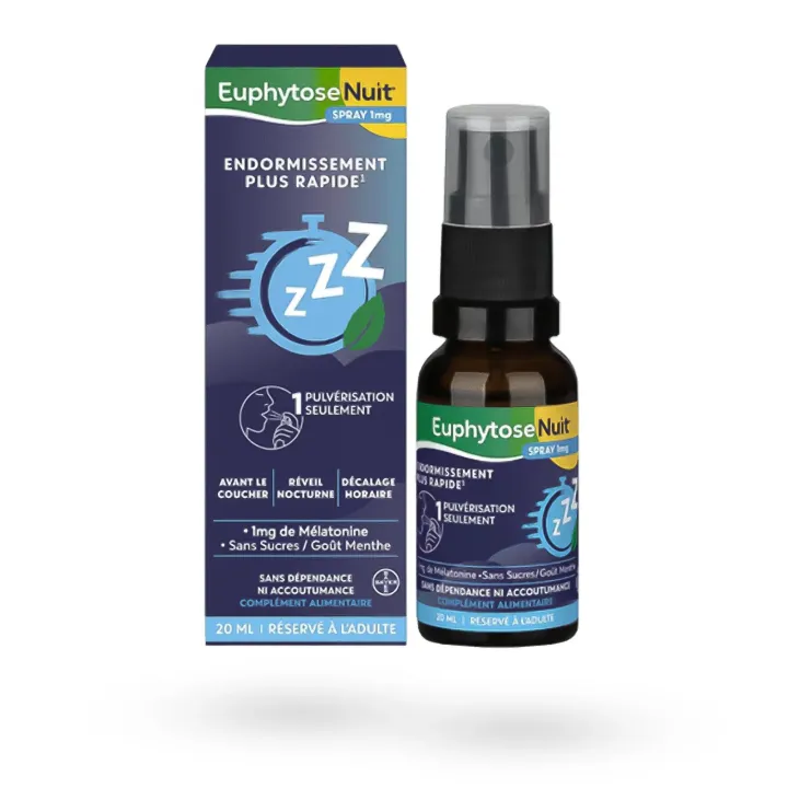 EuphytoseNuit Spray 1 mg - Endormissement rapide | Pharmacie en ligne