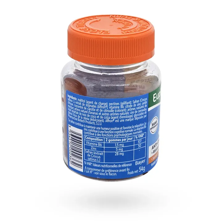 Euphytose Stress Safran 30 gommes - Relaxation et humeur | Pharmacie en ligne