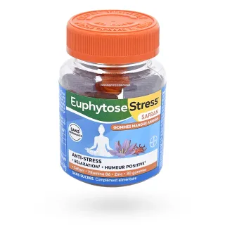 Euphytose stress Safran 30 gommes mangue ananas