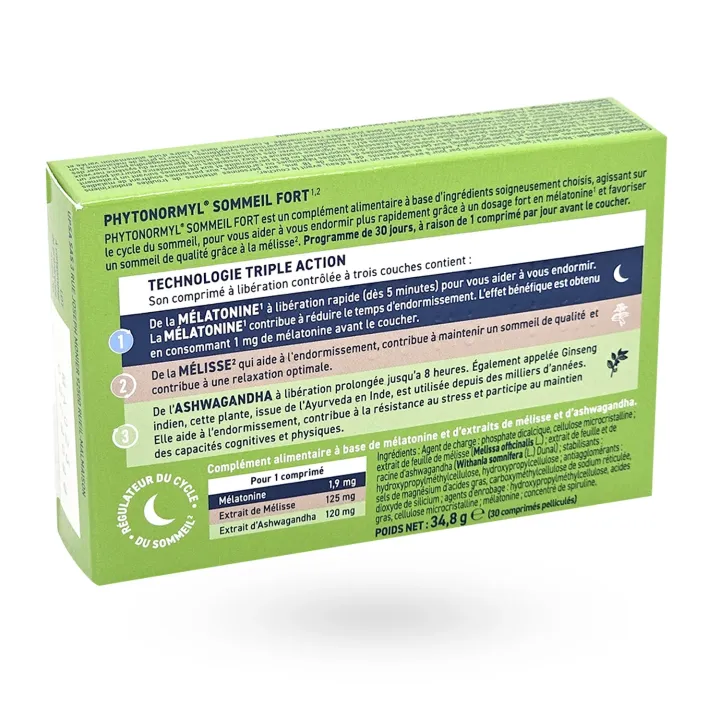 Phytonormyl Sommeil Fort UPSA 30 comprimés - Sommeil réparateur | Pharmacie en ligne