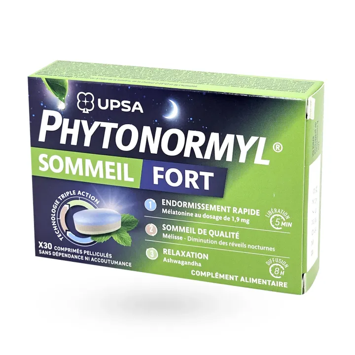 Phytonormyl Sommeil Fort UPSA 30 comprimés - Sommeil réparateur | Pharmacie en ligne