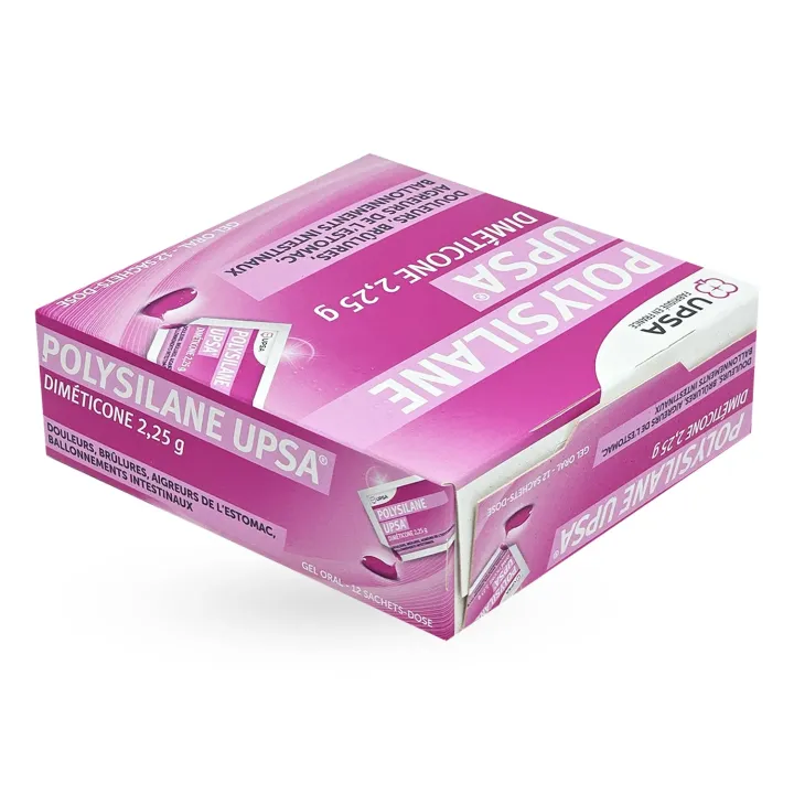 Polysilane UPSA gel oral en 12 sachet doses | Pharmacie en ligne