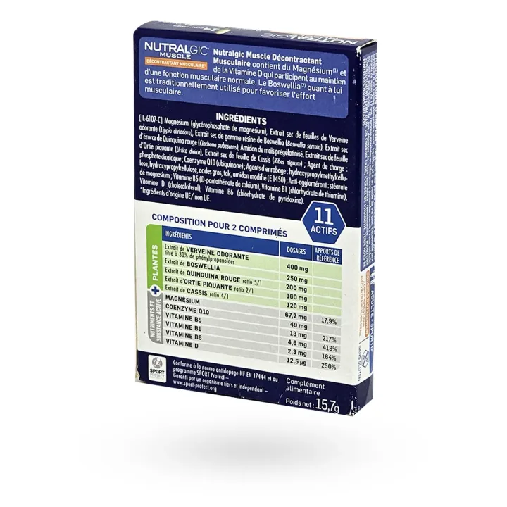 Nutralgic Muscle Santé Verte - Décontractant musculaire | Pharmacie en ligne